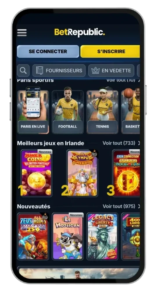 BetRepublic su mobile